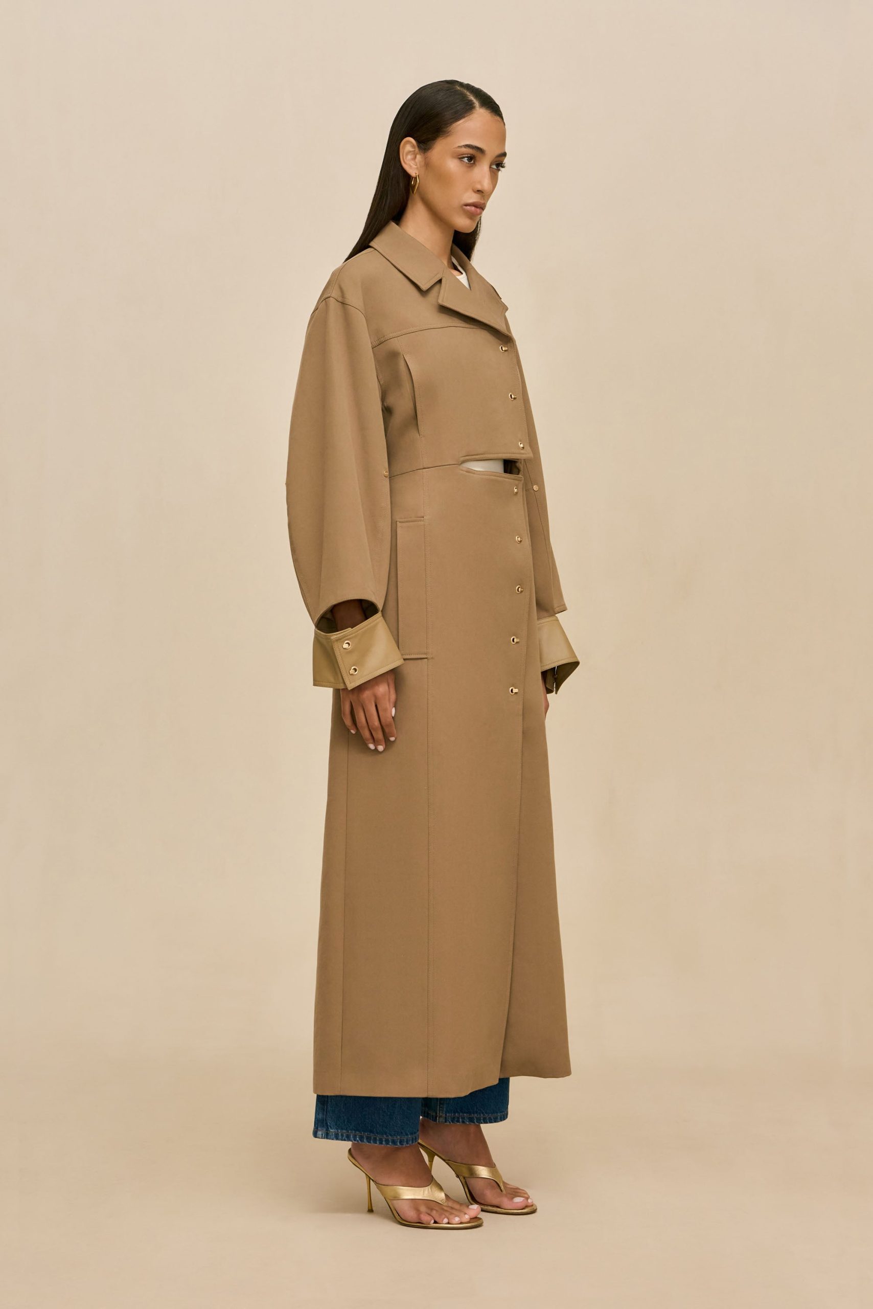MAGDALENA TRENCH COAT - SESAME - Image 5