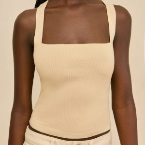 CRAWFORD KNIT TOP - BEACH