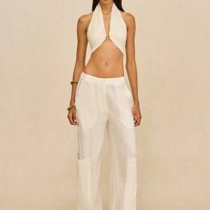 WYNN PANT - OFF WHITE LINEN