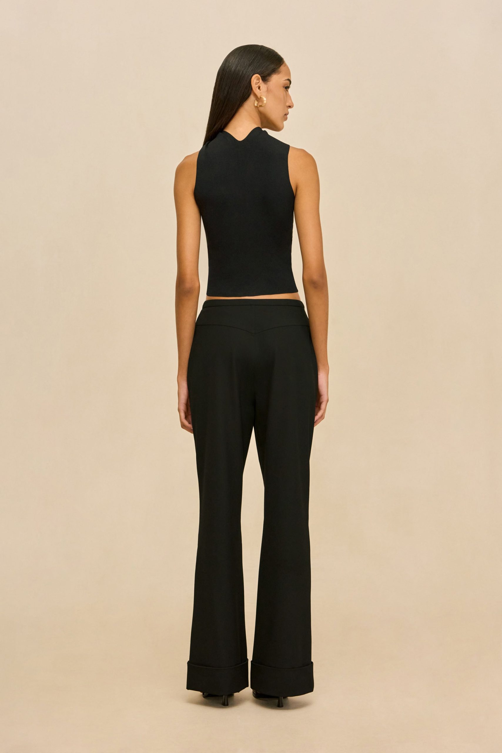 CHRIS KNIT TOP - BLACK - Image 5