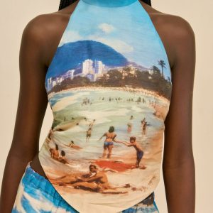 BINA TOP - RIO BEACH PRINT