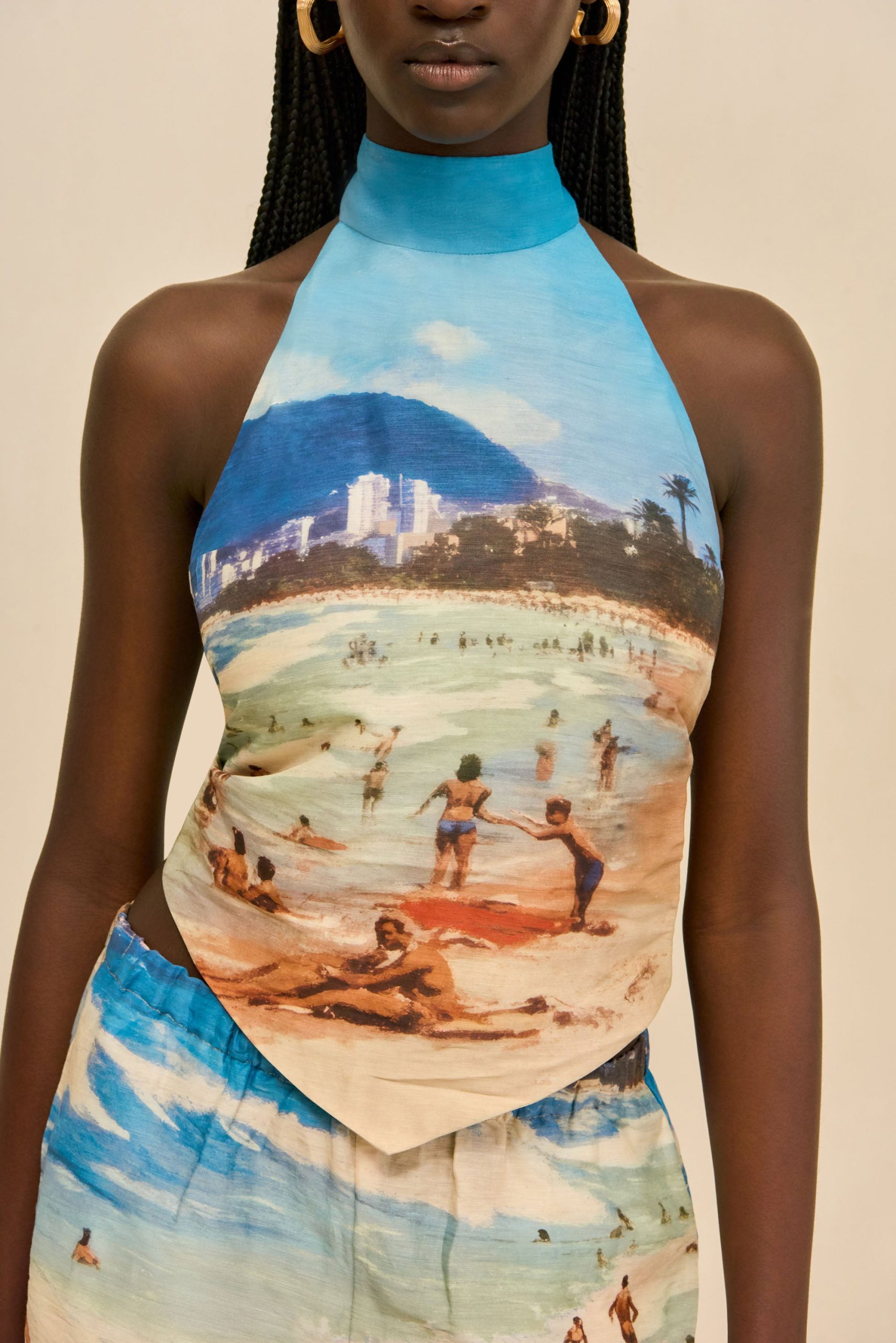 BINA TOP - RIO BEACH PRINT