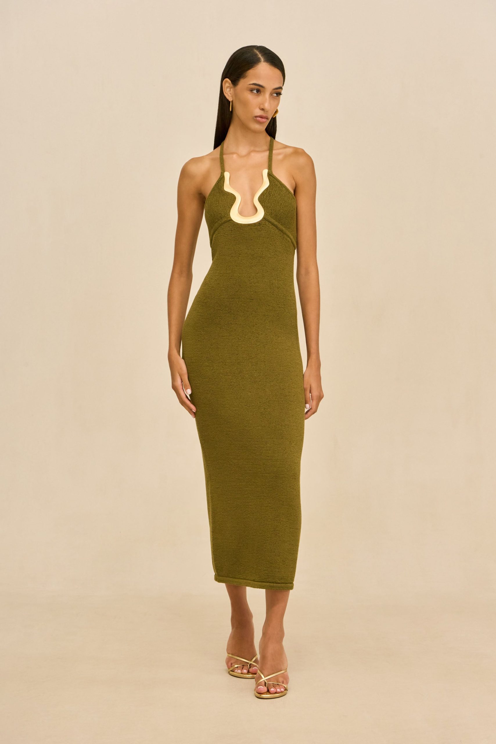 VALMA KNIT DRESS - SERPENT - Image 4