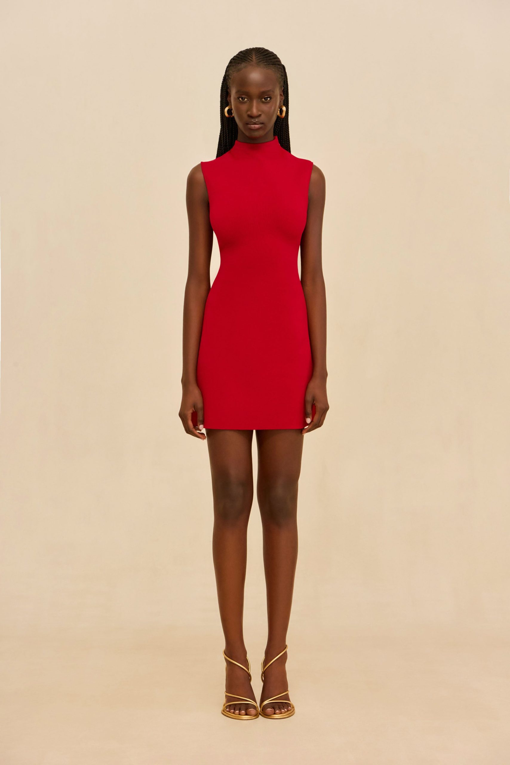 HARLOW KNIT DRESS - MERLOT - Image 5