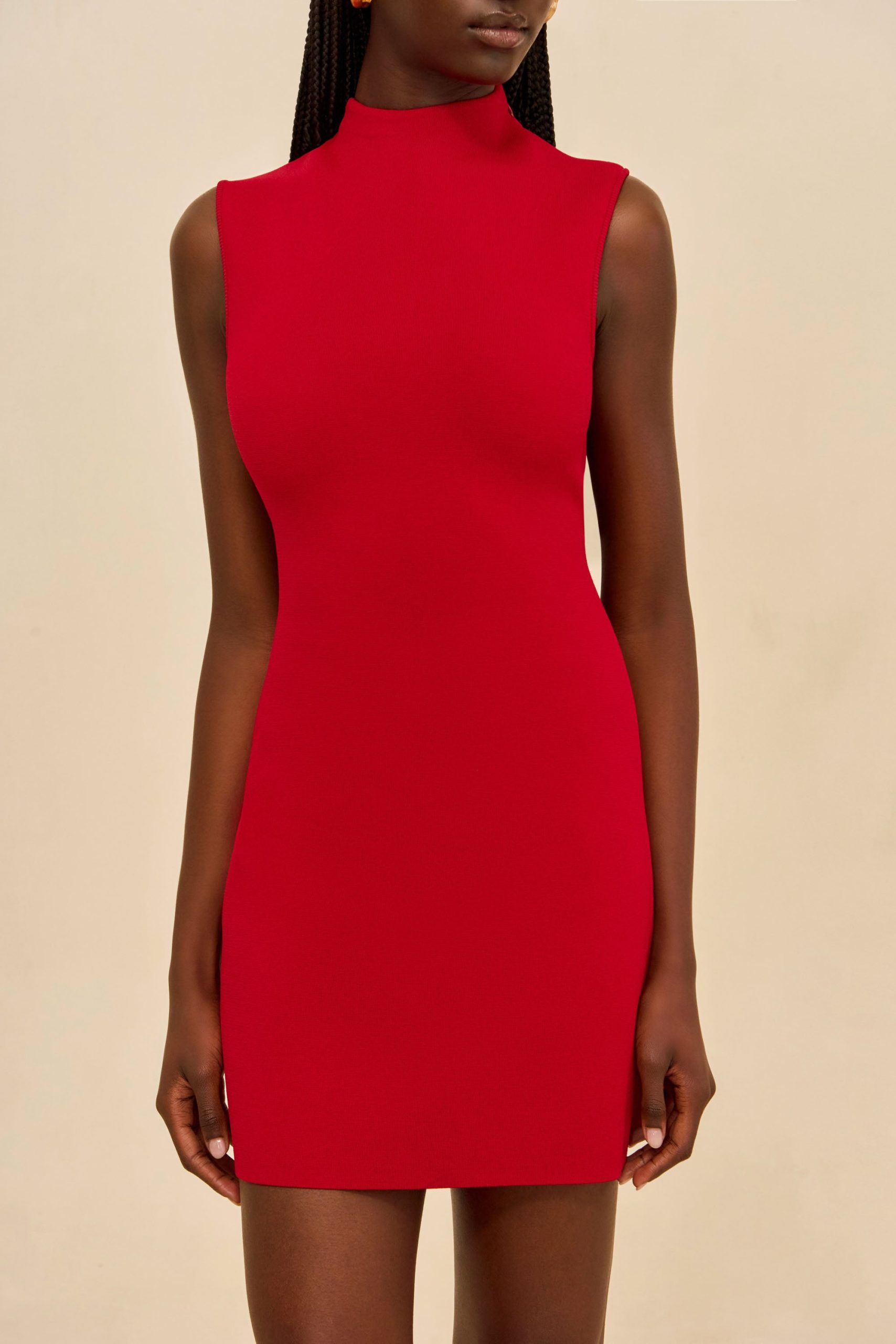 HARLOW KNIT DRESS - MERLOT - Image 2