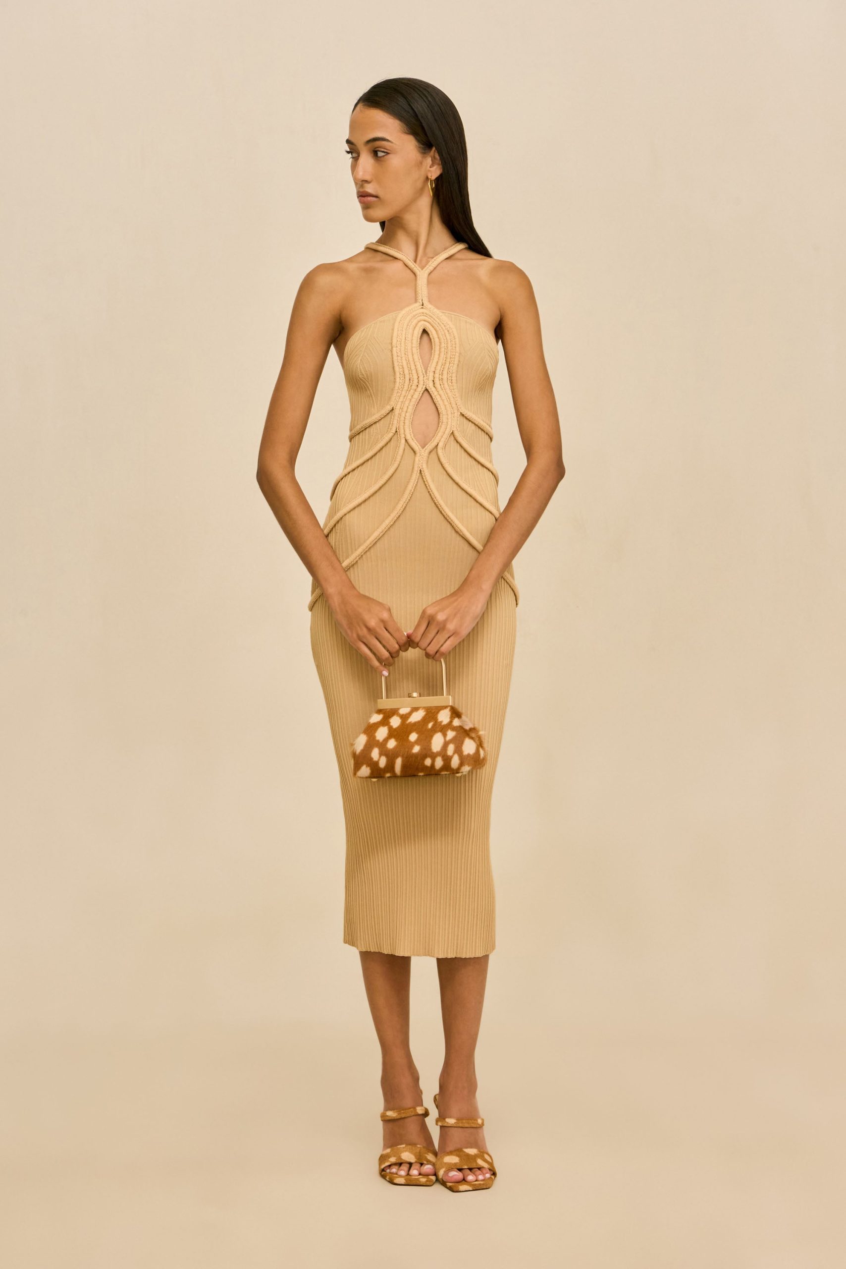AVERY KNIT DRESS - SAND - Image 2
