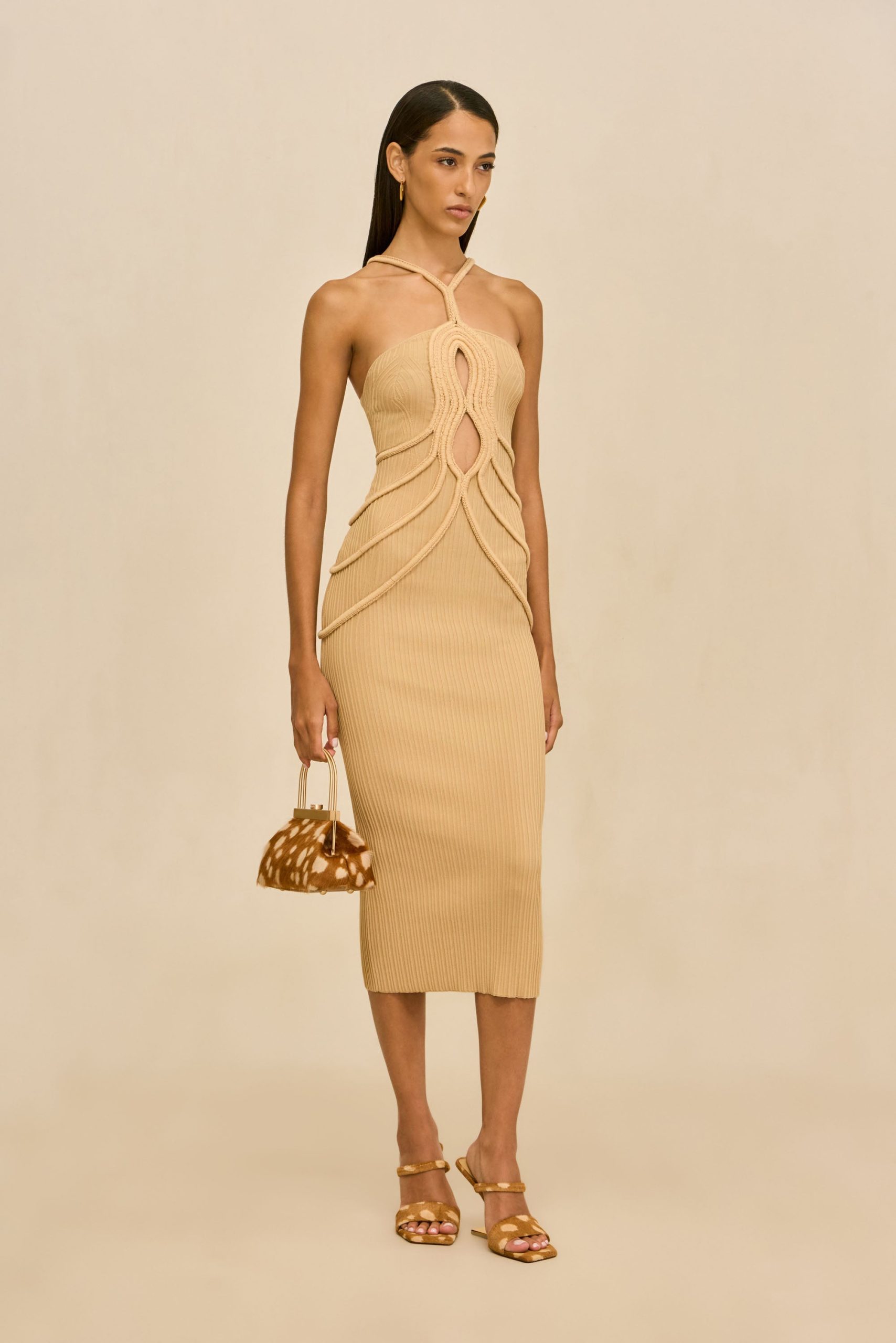 AVERY KNIT DRESS - SAND - Image 3