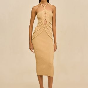 AVERY KNIT DRESS - SAND