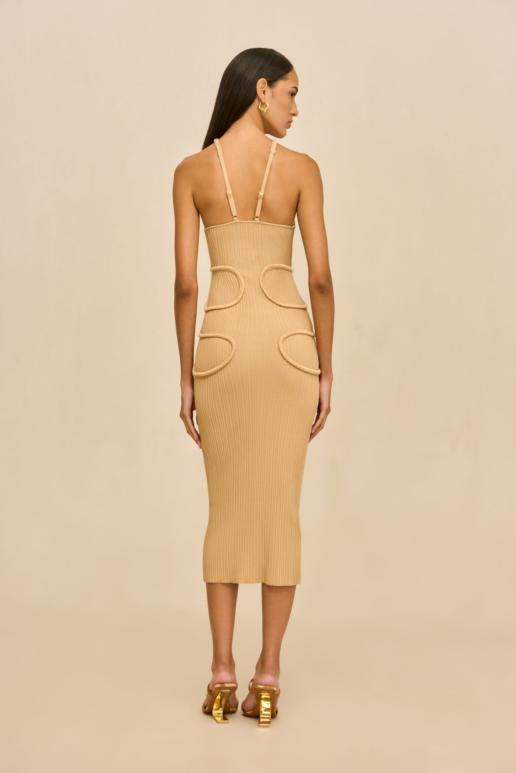 AVERY KNIT DRESS - SAND - Image 6
