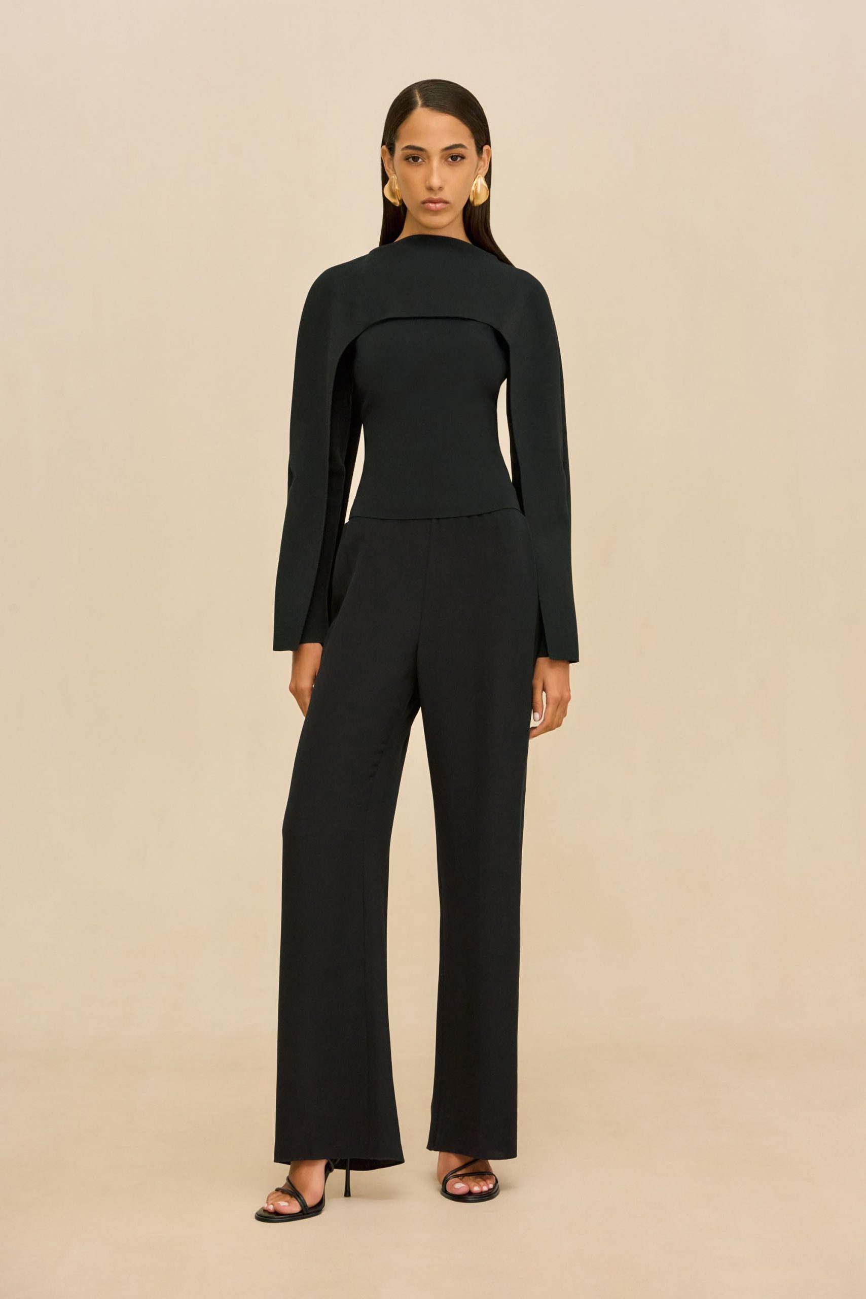 ALKA KNIT TOP - BLACK - Image 3