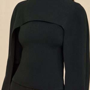ALKA KNIT TOP - BLACK