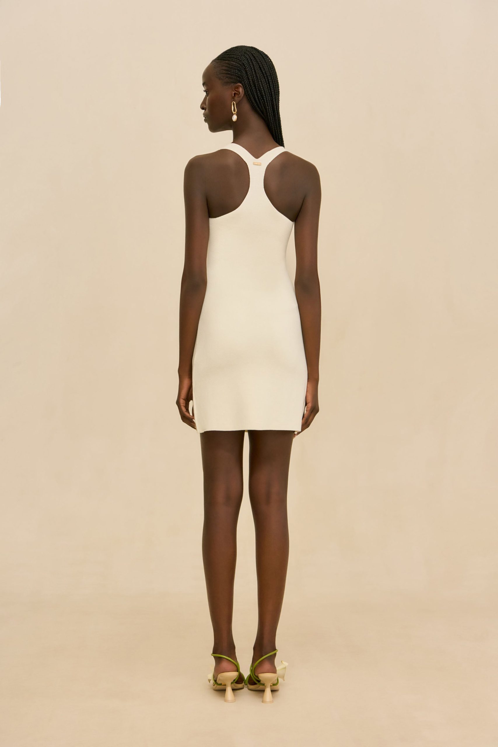 SIAM KNIT DRESS - OFF WHITE - Image 5