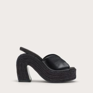 PHOEBE PLATFORM SANDAL - BLACK
