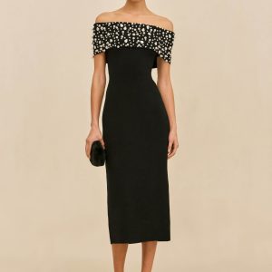 SUZIE KNIT DRESS - BLACK