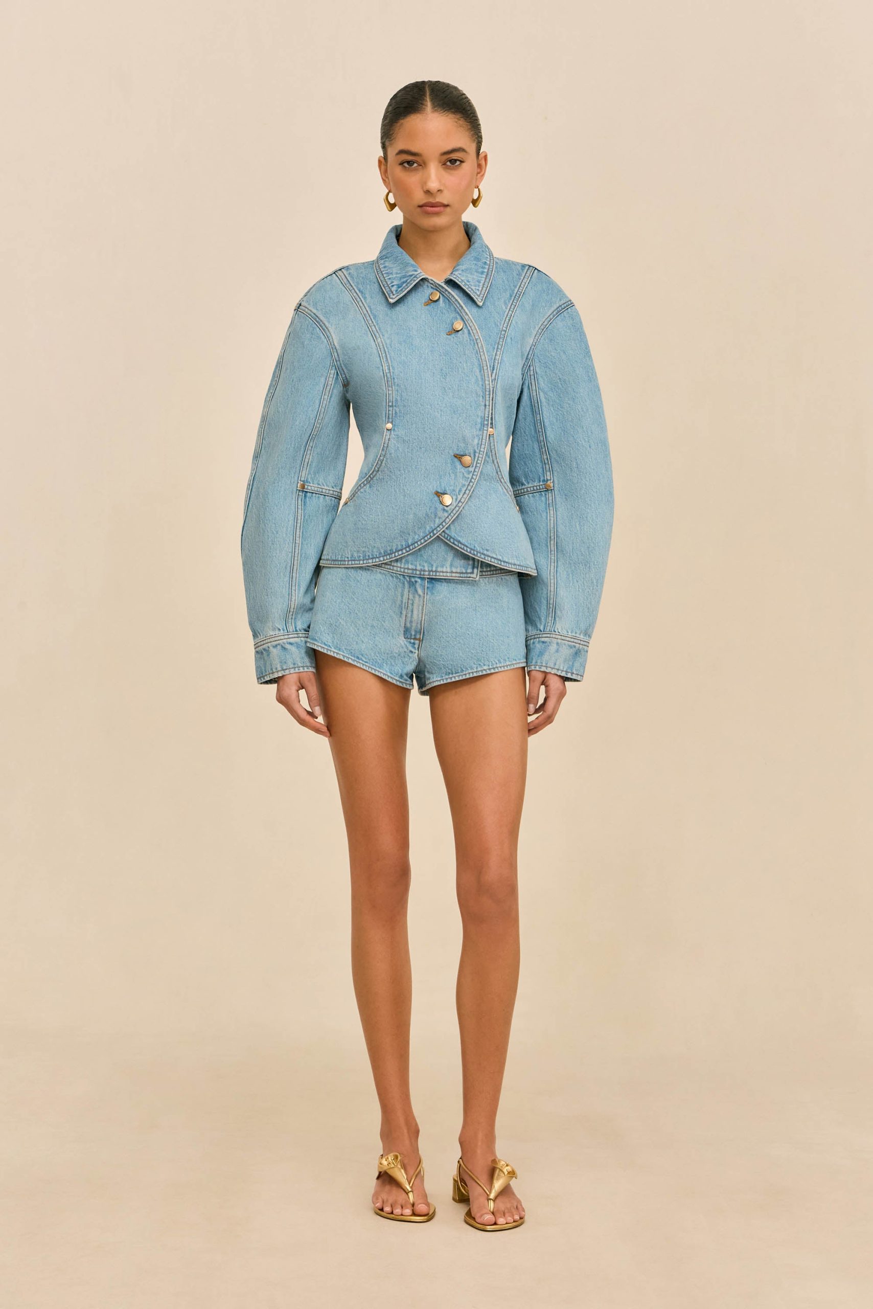 PACHA DENIM JACKET- VINTAGE BLUE - Image 4