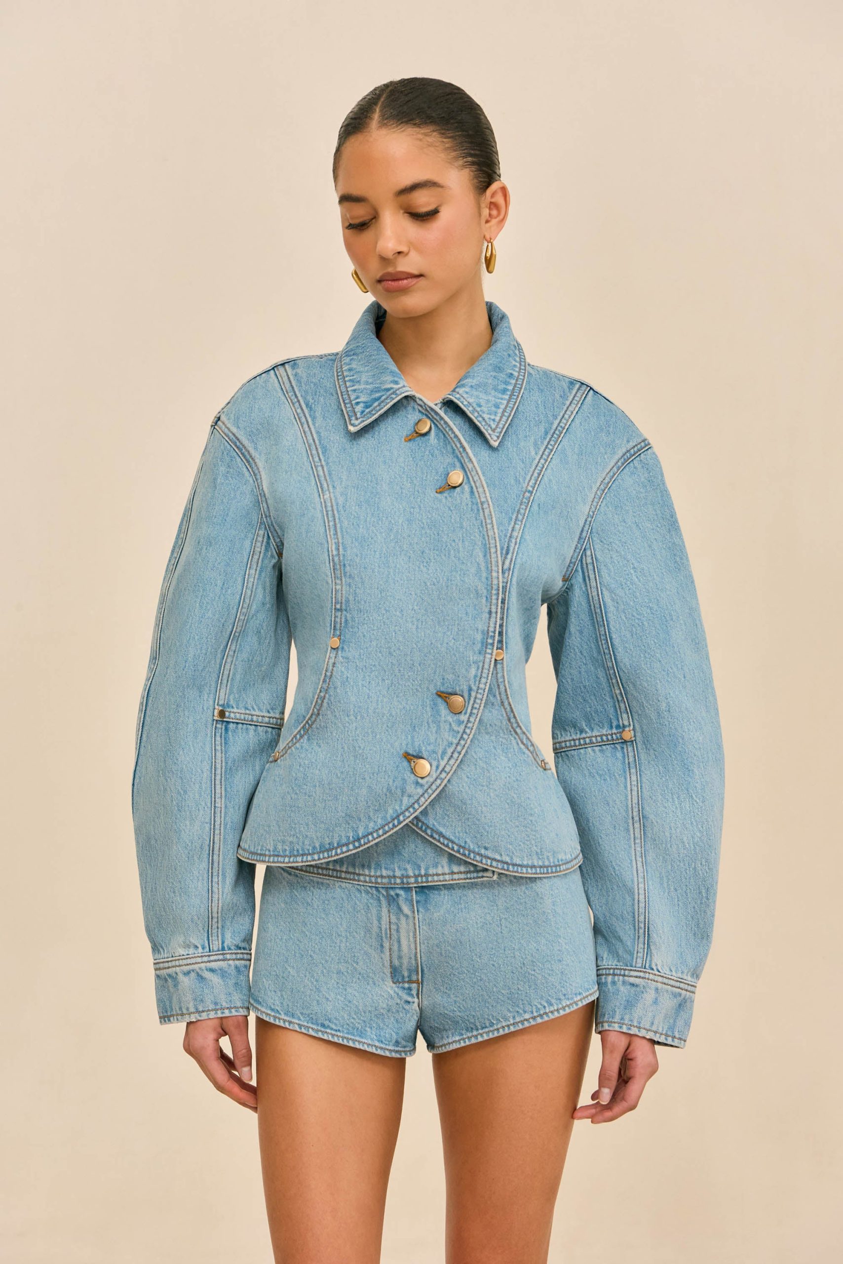 PACHA DENIM JACKET- VINTAGE BLUE - Image 3