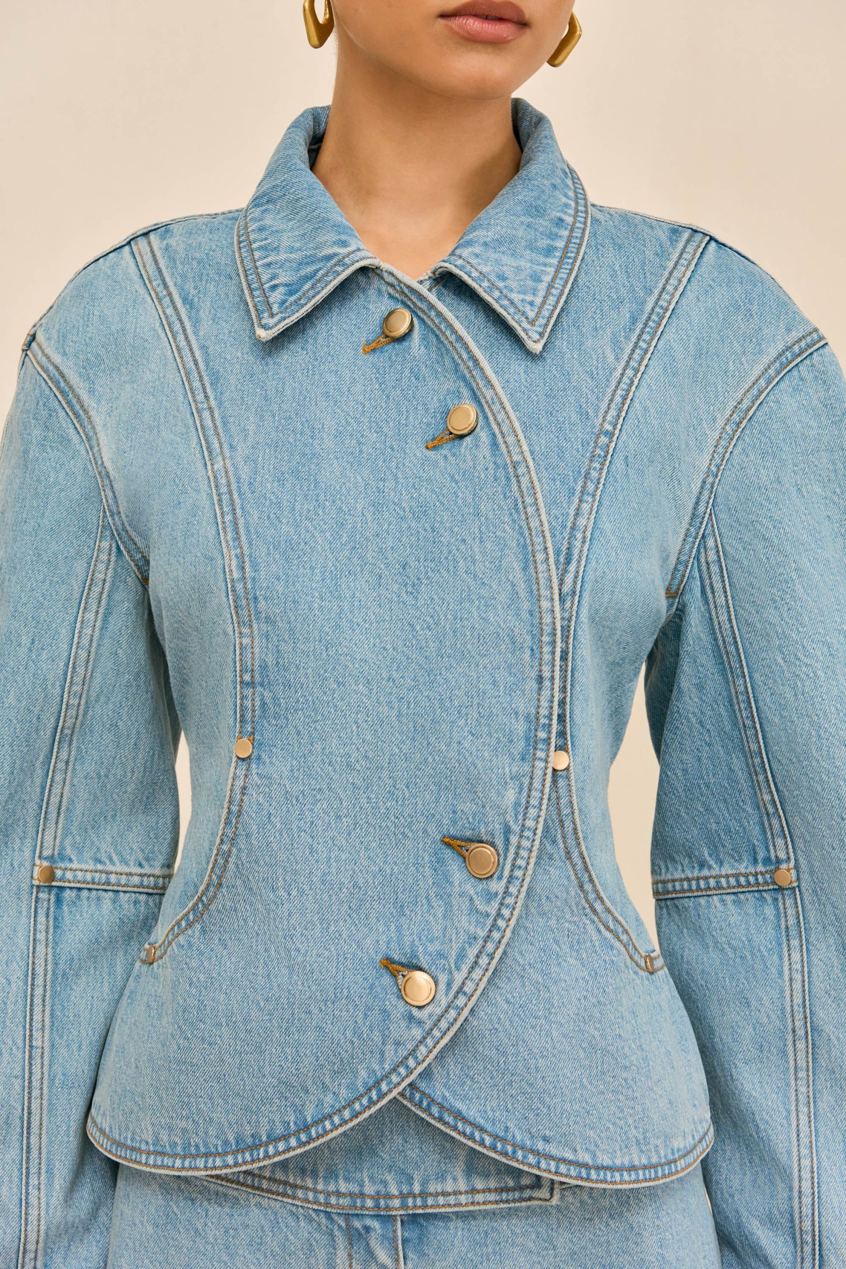 PACHA DENIM JACKET- VINTAGE BLUE