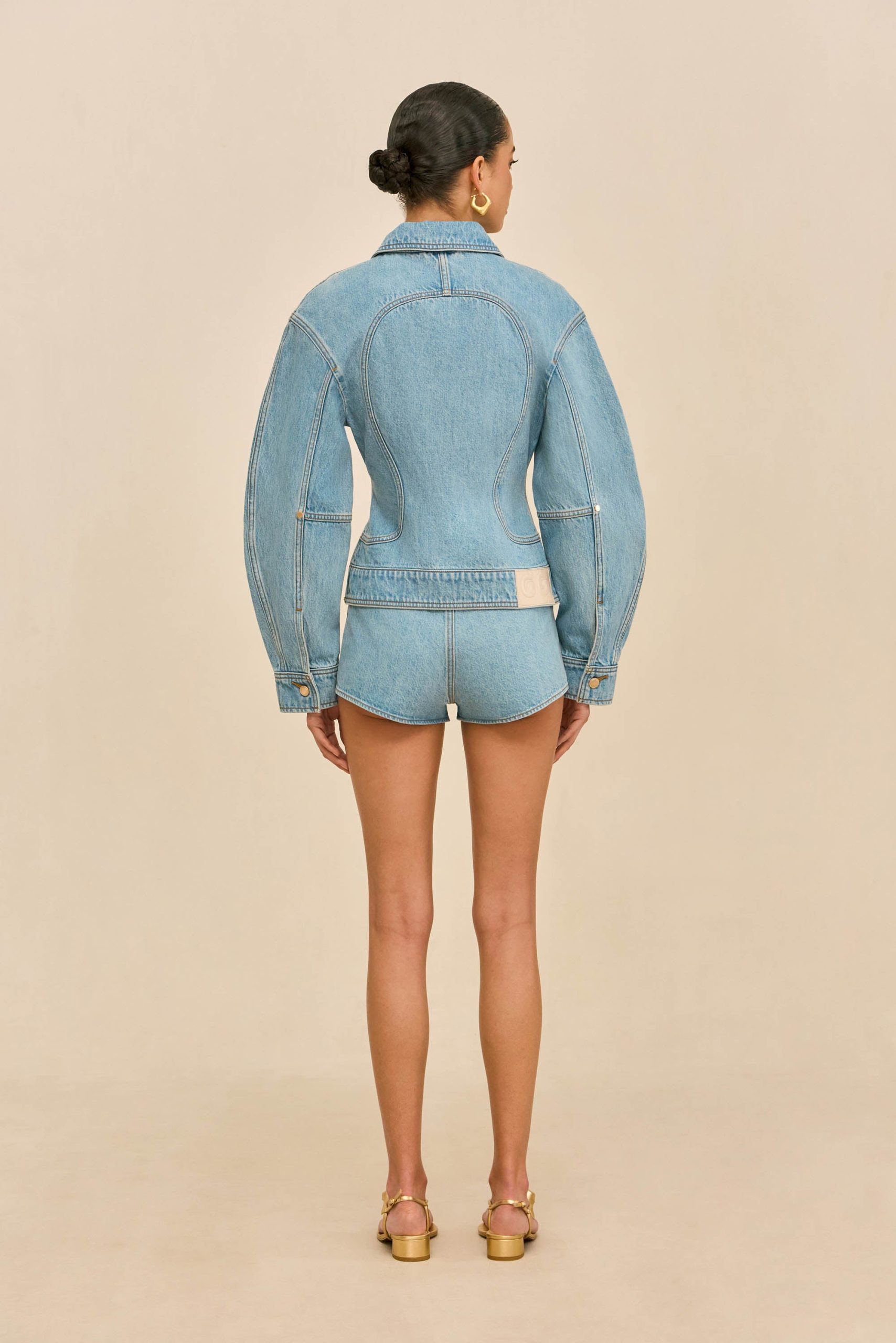 PACHA DENIM JACKET- VINTAGE BLUE - Image 6