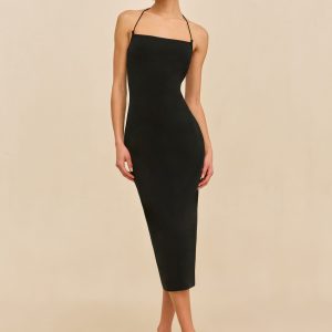MELVILLE KNIT DRESS - BLACK