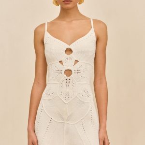 MARLOW KNIT DRESS - OFF WHITE