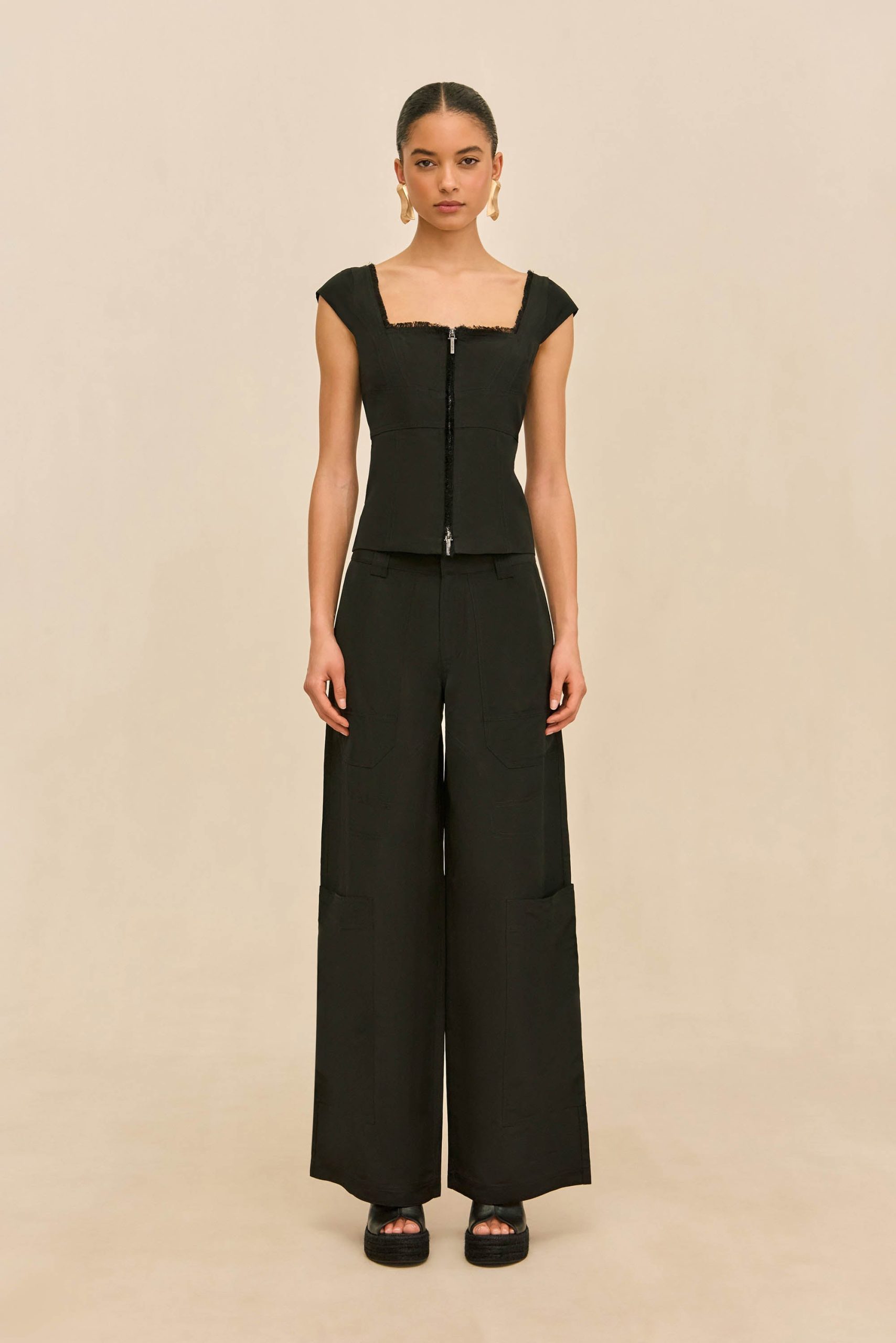WYNN LOW RISE PANT - BLACK - Image 3