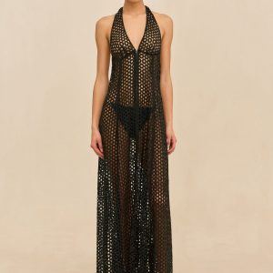 MALIKA COVERUP DRESS - BLACK