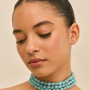 NORA CHOKER - IBIZA TURQUOISE