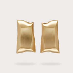 ALAYA EARRING - BRUSHED BRASS