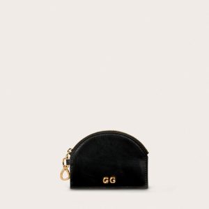 ALETA ZIP CARD CASE - BLACK