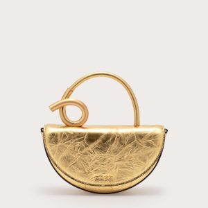 AZARIAH NANO CROSSBODY BAG - BRASS