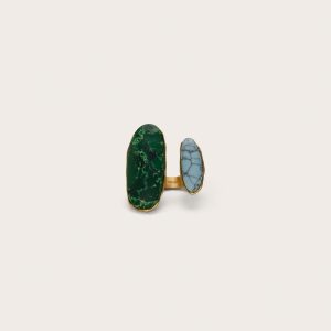 AMI RING - DEEP BASIL MULTI