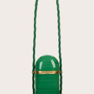 AMULET CLUTCH - DEEP BASIL