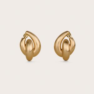 AUDRINA EARRING - BRUSHED BRASS