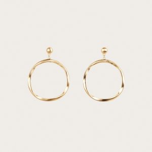 SERENA EARRING - BRUSHED BRASS