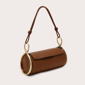 DAHLIA SHOULDER BAG - SADDLE