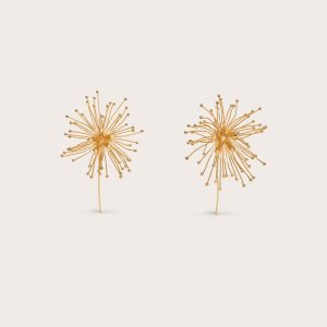 DAMITA EARRING - SHINY BRASS
