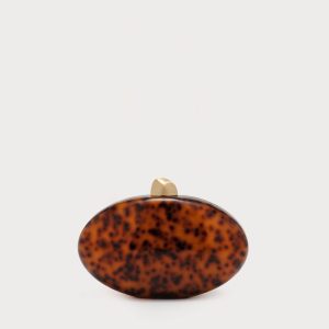 EVIANA CLUTCH - CARAMEL TORTOISE