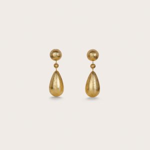 EVIANA EARRING - GOLD FOILED WOOD