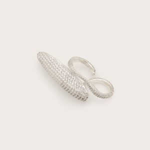 FIORE RHINESTONE RING - SILVER
