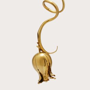 FLORAH CLUTCH - ANTIQUE BRASS
