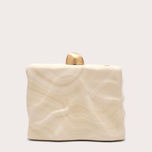 FLYN CLUTCH - TRAVERTINE