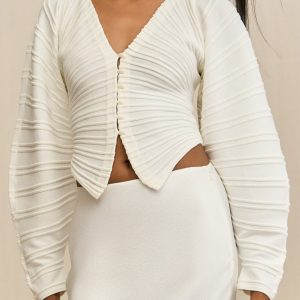 BLAIR KNIT CARDIGAN - OFF WHITE