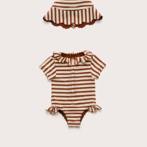 BABY ALANAH ONE PIECE - SMALL SADDLE STRIPE
