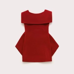 KIDS NADYA DRESS - MERLOT