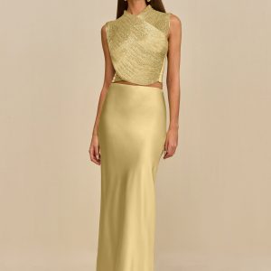 CHANTEL SKIRT - LIGHT GOLD