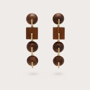 LAGUNA EARRING - WALNUT
