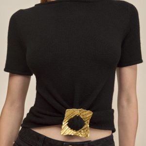 ELLEN KNIT TOP - BLACK