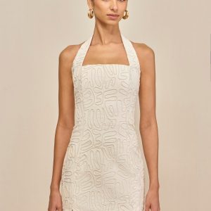 TYRISHA DRESS - OFF WHITE MULTI