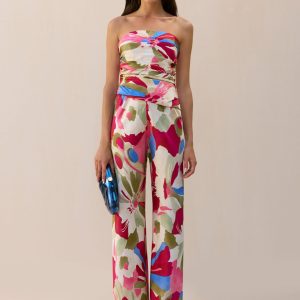STACIE PANT - FLORAL ROSETTE