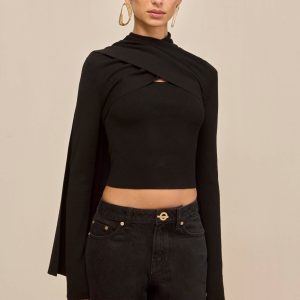 ONIA KNIT CARDIGAN - BLACK